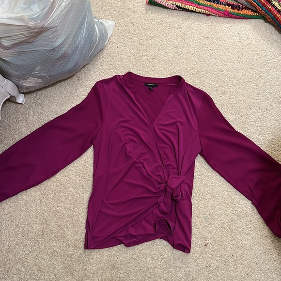 Alfani pant suit. Dark purple colored size small. - Picture 3 of 4